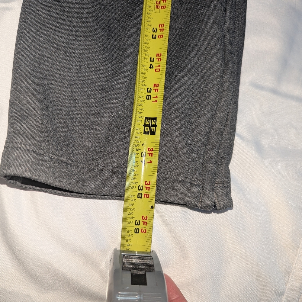 Adidas Men's XL Gray Straight Leg Joggers With Zipper Pockets - Picture 4 of 7